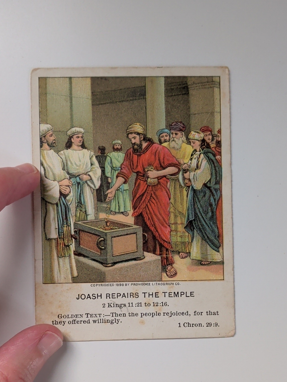 🗝️FREE Bible Lesson Card From 1911